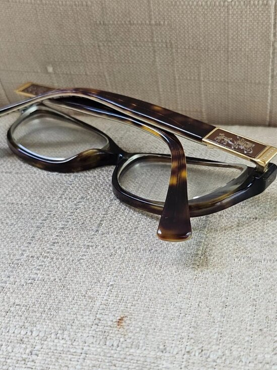 Coach Women Eyeglasses Fame EMMA HC6061 Eyewear Dark Tortoise/Sand Sig C Glasses